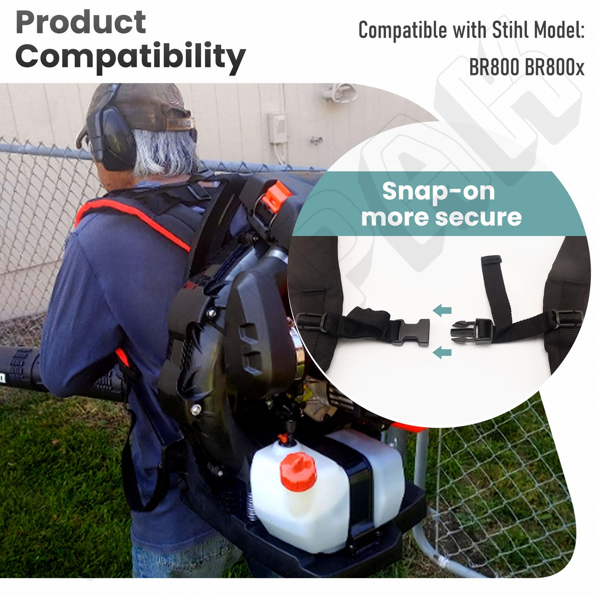 EZYPak ergonomic design distributes weight to reduce shoulder fatigue.