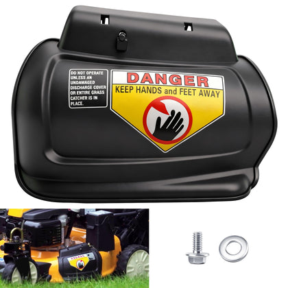 EZYPak hinged mulching plug on mower deck enhances mulching versatility