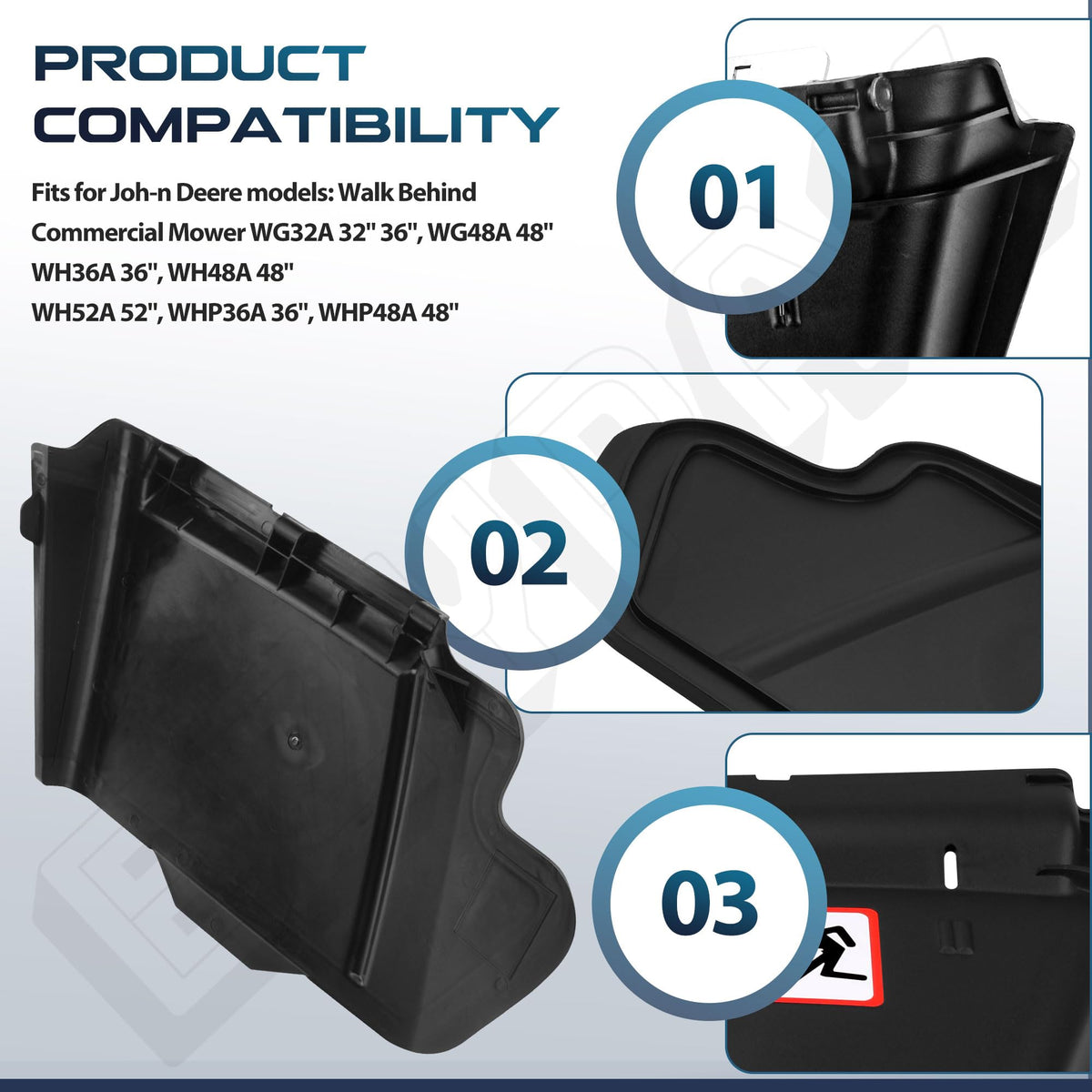 EZYPAK chute bracket attachment detail demonstrates a tight fit.