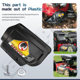 EZYPak improves mulch performance by keeping clippings under deck