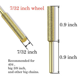 EzzDoo titanium-coated sharpener bit 5-5 mm for precise tuning on chains.