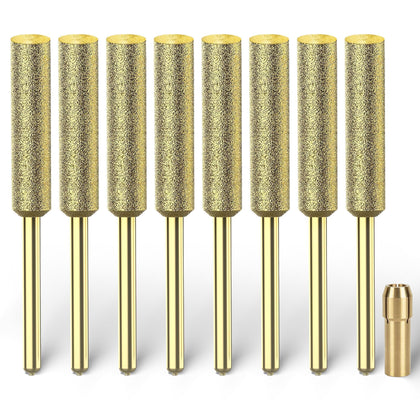 EzzDoo titanium-coated chainsaw sharpener bit 7-32 inch for fast edge restoration.