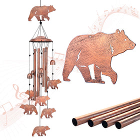 EZTZEN bear wind chimes outdoors create a charming focal point with relaxing melodies.