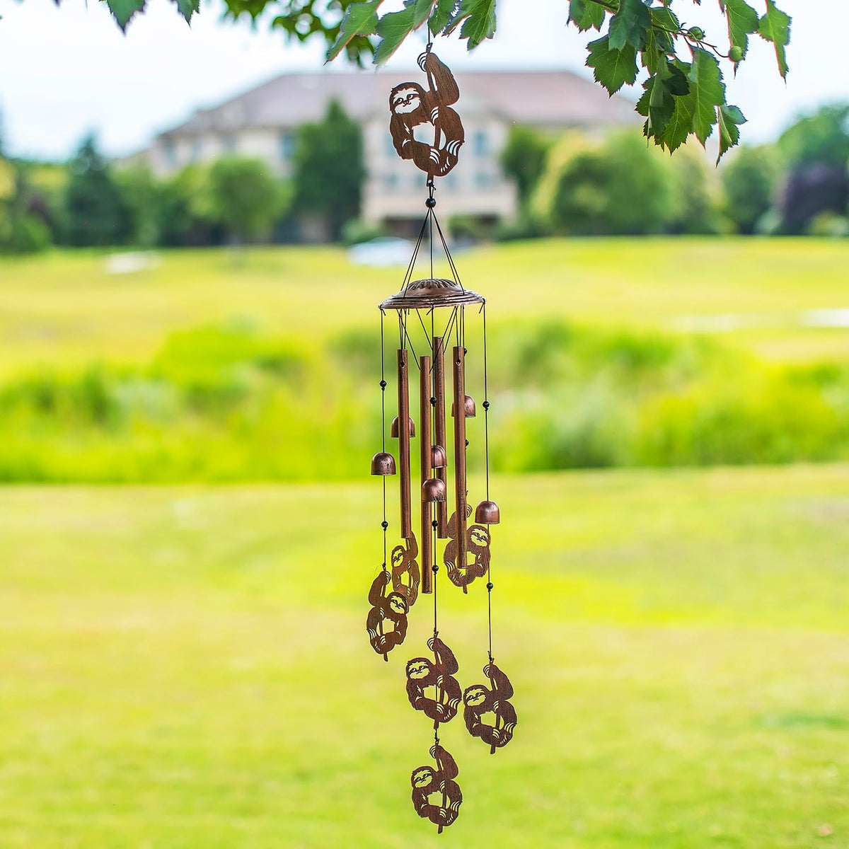EZTZEN sloth wind chimes with durable nylon rope