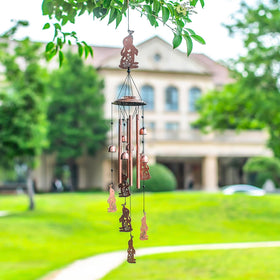EZTZEN Bunny wind chime at 37 inches for a bold outdoor statement.