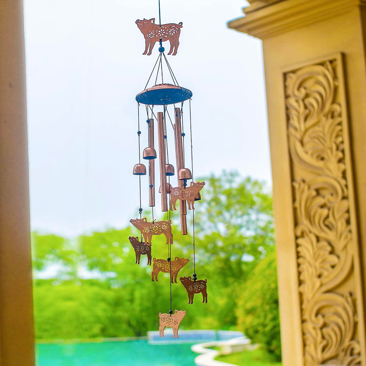 EZTZEN pig wind chimes gift idea for special occasions