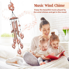EZTZEN sloth wind chimes with aluminum tubes for crisp tones