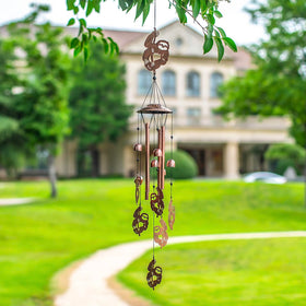 EZTZEN sloth wind chimes display six small sloths