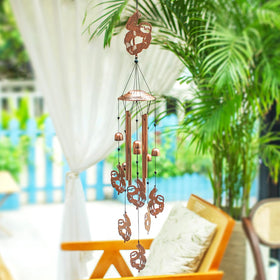 EZTZEN antique bronze wind chimes enhance outdoor decor