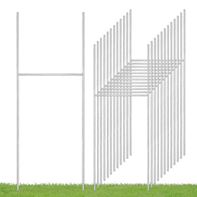 FAAYUCK H-frame yard sign stake provides sturdy in-ground support.