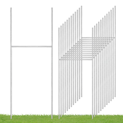 FAAYUCK H-frame yard sign stake provides sturdy in-ground support.
