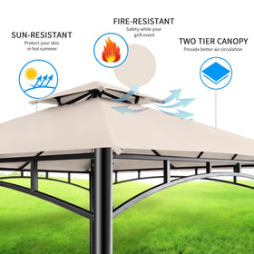 FAB BASED canopy is fire-resistant and UV-protective
