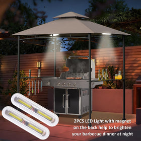 FAB BASED 5x8 grill gazebo emphasizes UV protection for sunny days