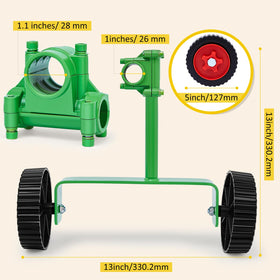 Fabbay 26mm shaft adapter wheel fits compatible backpack mowers.