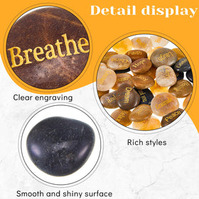 Fabbay engraved stone 'nurture' supports calmer spaces at home or office.