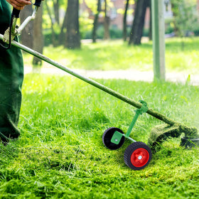 Fabbay accessory kit for backpack mowers reduces fatigue during trimming.