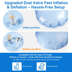 Fabflame versatile pool pillow fits above-ground and round pools while protecting covers