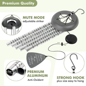 Fabuday garden decor wind chimes for porch or patio creating peaceful ambiance.