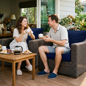 Fabuday 22x19 back pillow enhances patio seating with ergonomic support.