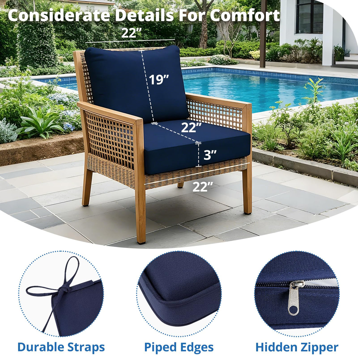 Fabuday high-density foam delivers lasting support and quick recovery after use.