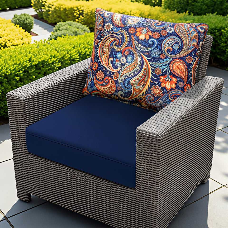 Fabuday seat cushion 22x22 on outdoor chair for plush comfort