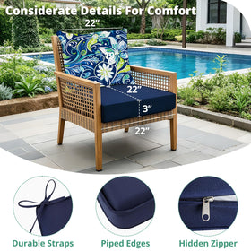 Fabuday four piece set includes two covers and two inserts for easy replacement.