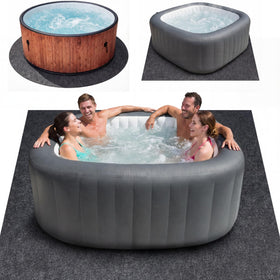 FACAINCXS easy-clean hot tub mat dries quickly after use.