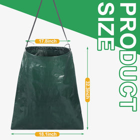 Faccito garden waste bag folded for compact storage