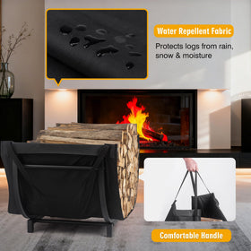 Facka curved firewood rack suitable for indoor and outdoor use