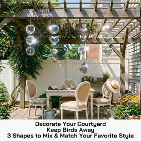 Factee 360-degree swivel hooks shown enabling flexible outdoor hanging.