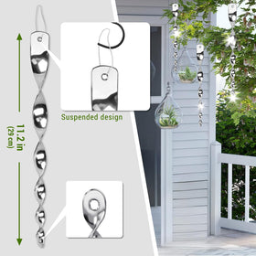 Factee spinning reflective rods for garden that catch sunlight and sparkle to deter birds