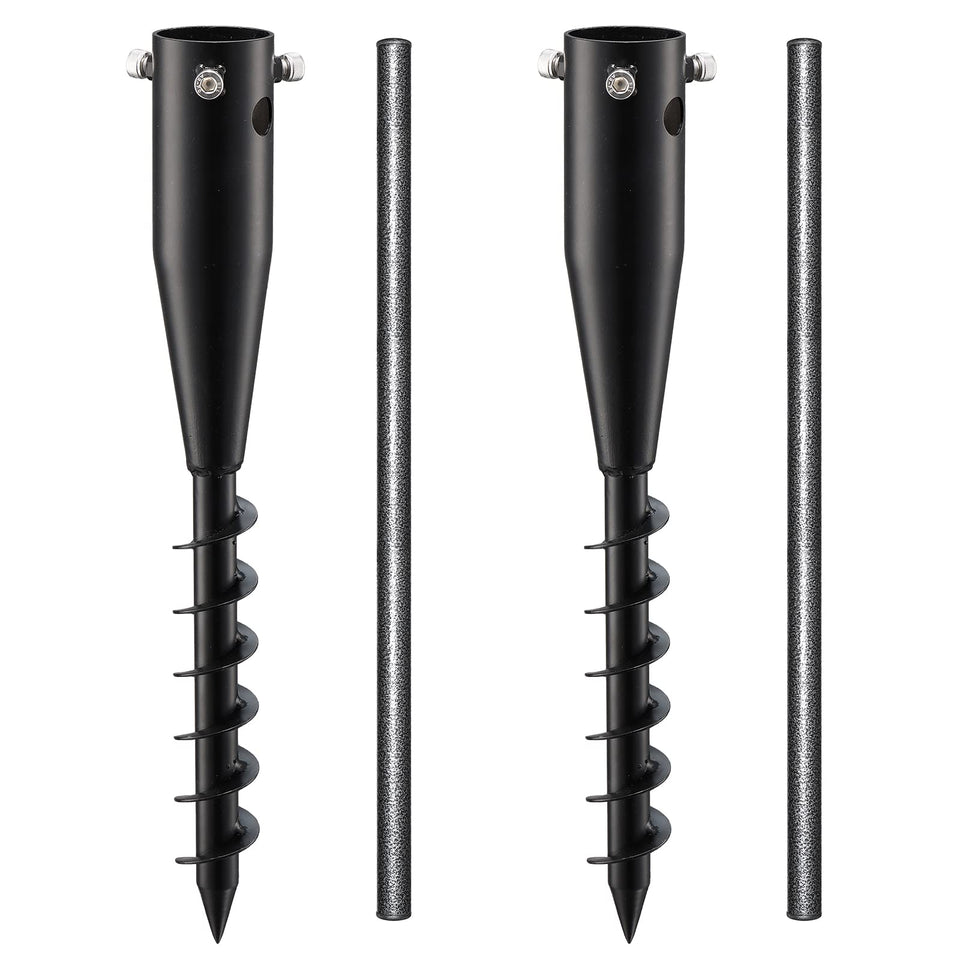 FactionGarden beach umbrella sand anchor 2-pack keeps umbrellas stable in windy sand.
