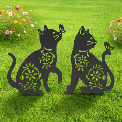 FACULX cat stake ground insert for quick garden setup
