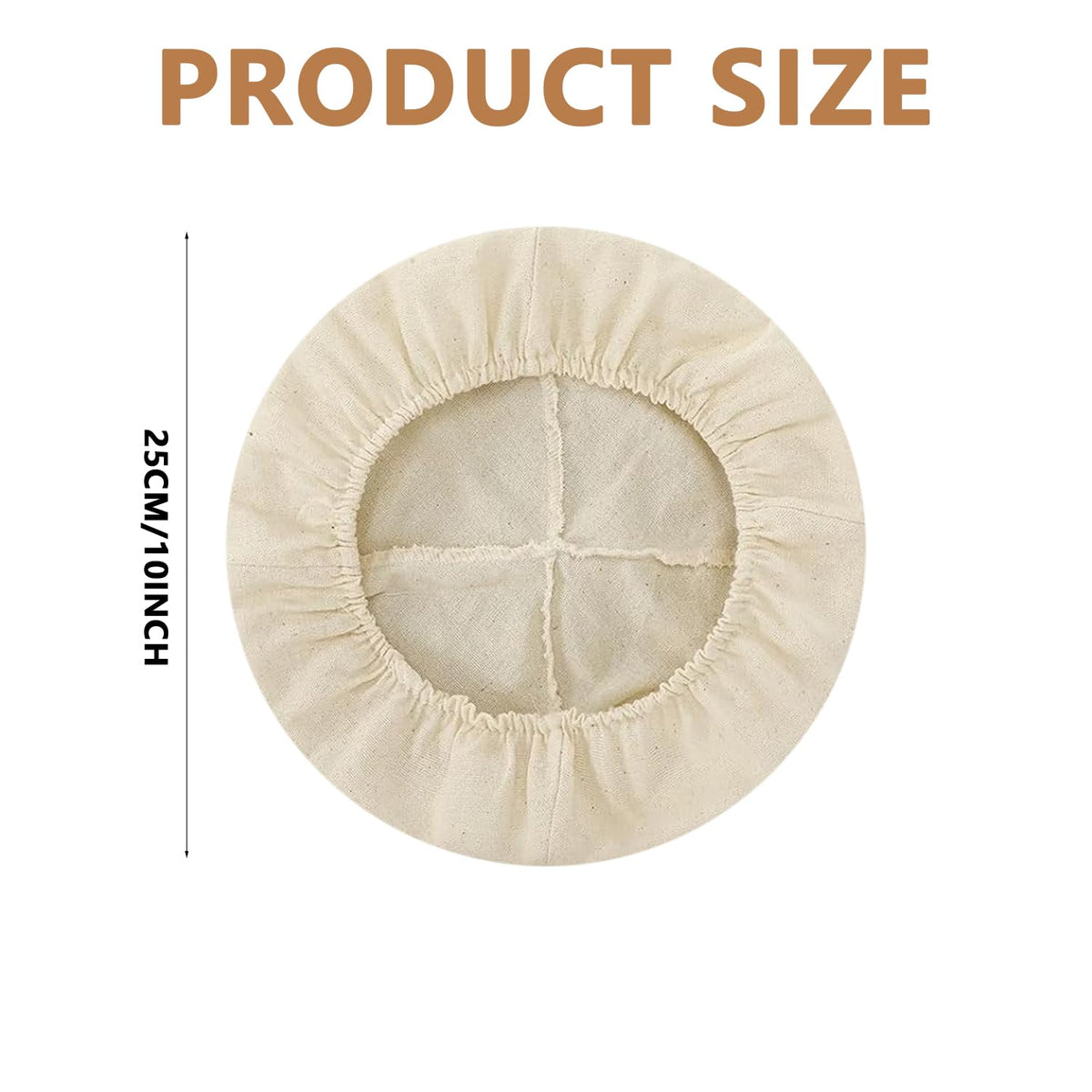 Fadayunn banneton liner in soft cotton fabric protects dough during rise