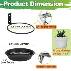 FAHAWEL saucer tray 6inch showing soil containment and drainage protection