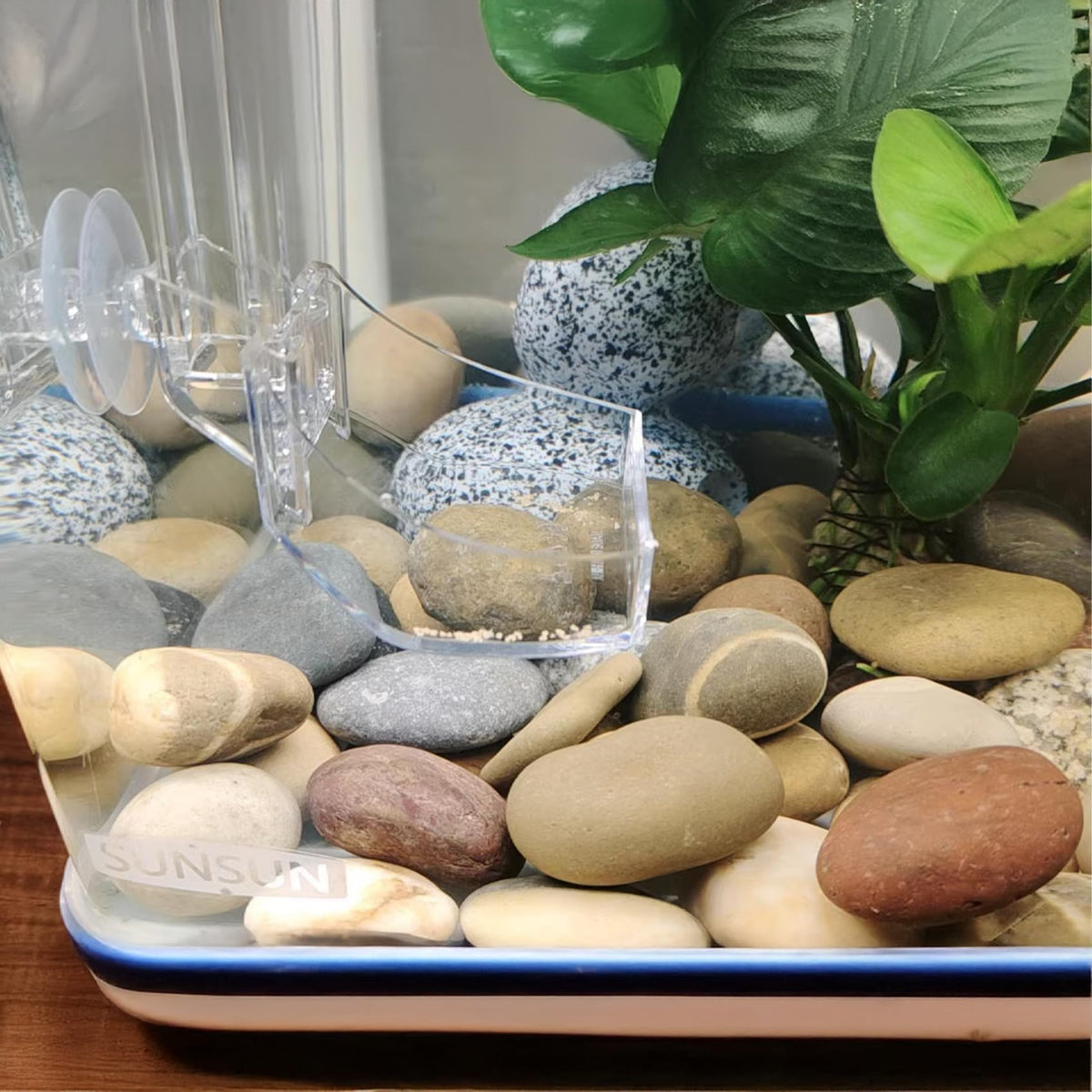 FAHAXIKI natural river rocks offer reusable decorative accents for gardens.