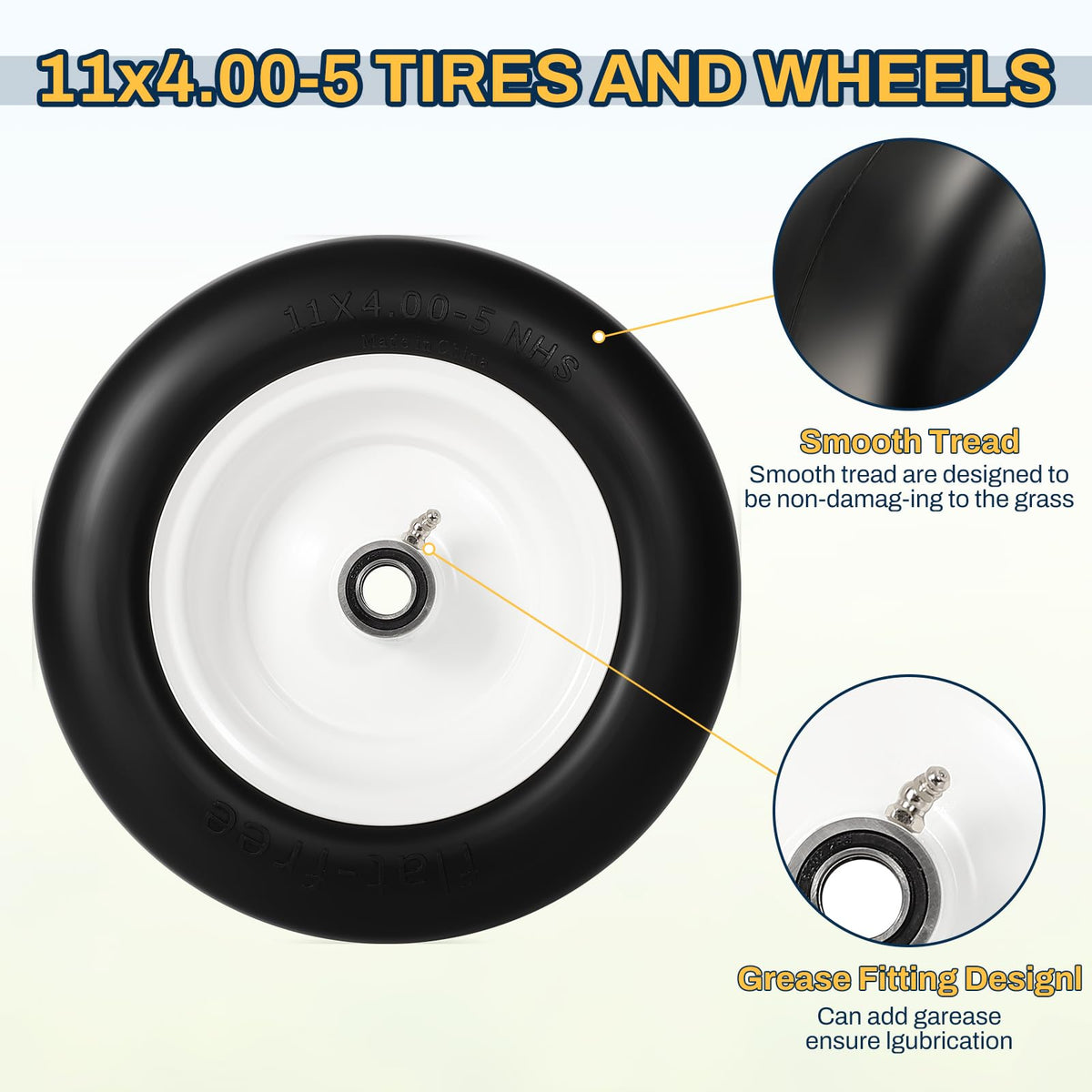 FAHKNS adapter kit included for easy hub sizing and versatile installation