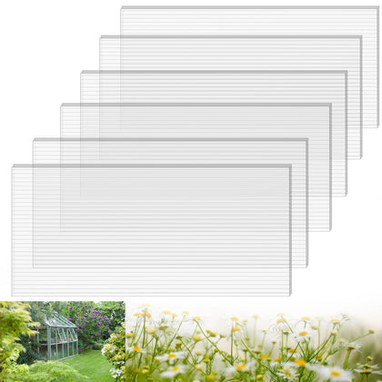 FAHKNS greenhouse panels 4x2-032in offer clear light and durable garden protection