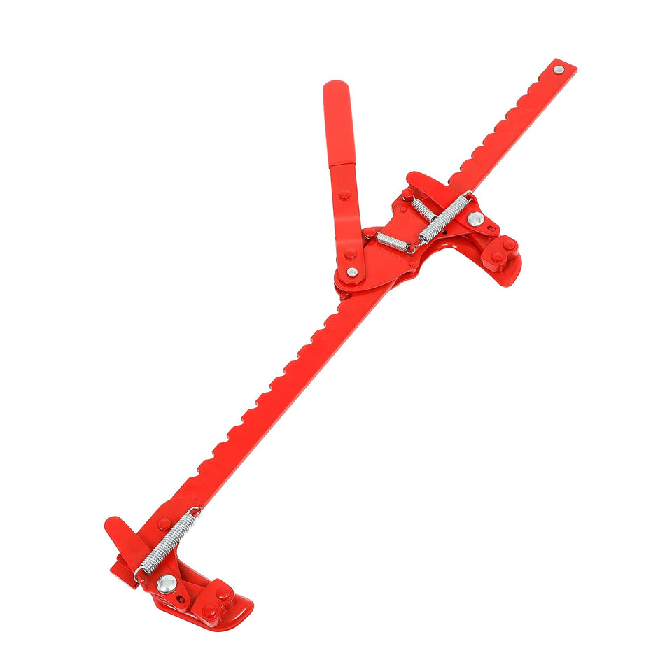 FAHKNS heavy duty fence stretcher side view showing rugged durability for barbed wire