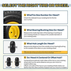 FAHKNS pair-pack tires simplify mower replacement.