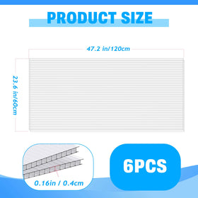 FAHKNS polycarbonate panel light transmission 80pct for bright, healthy plant growth.