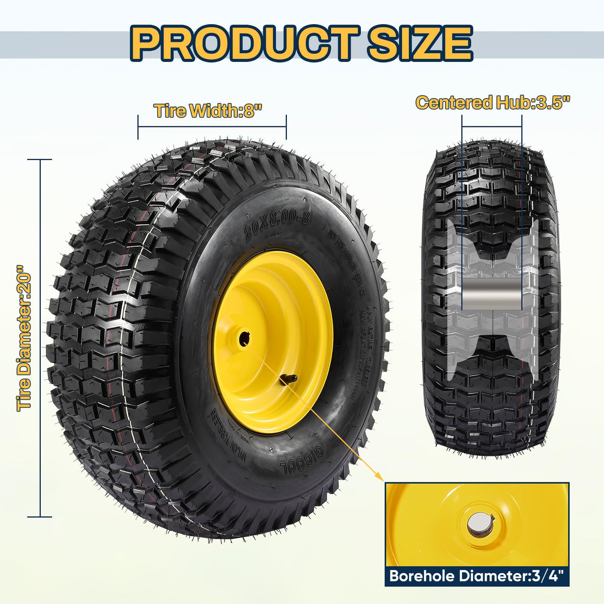 FAHKNS borehole 3-4in enables secure hub fit.