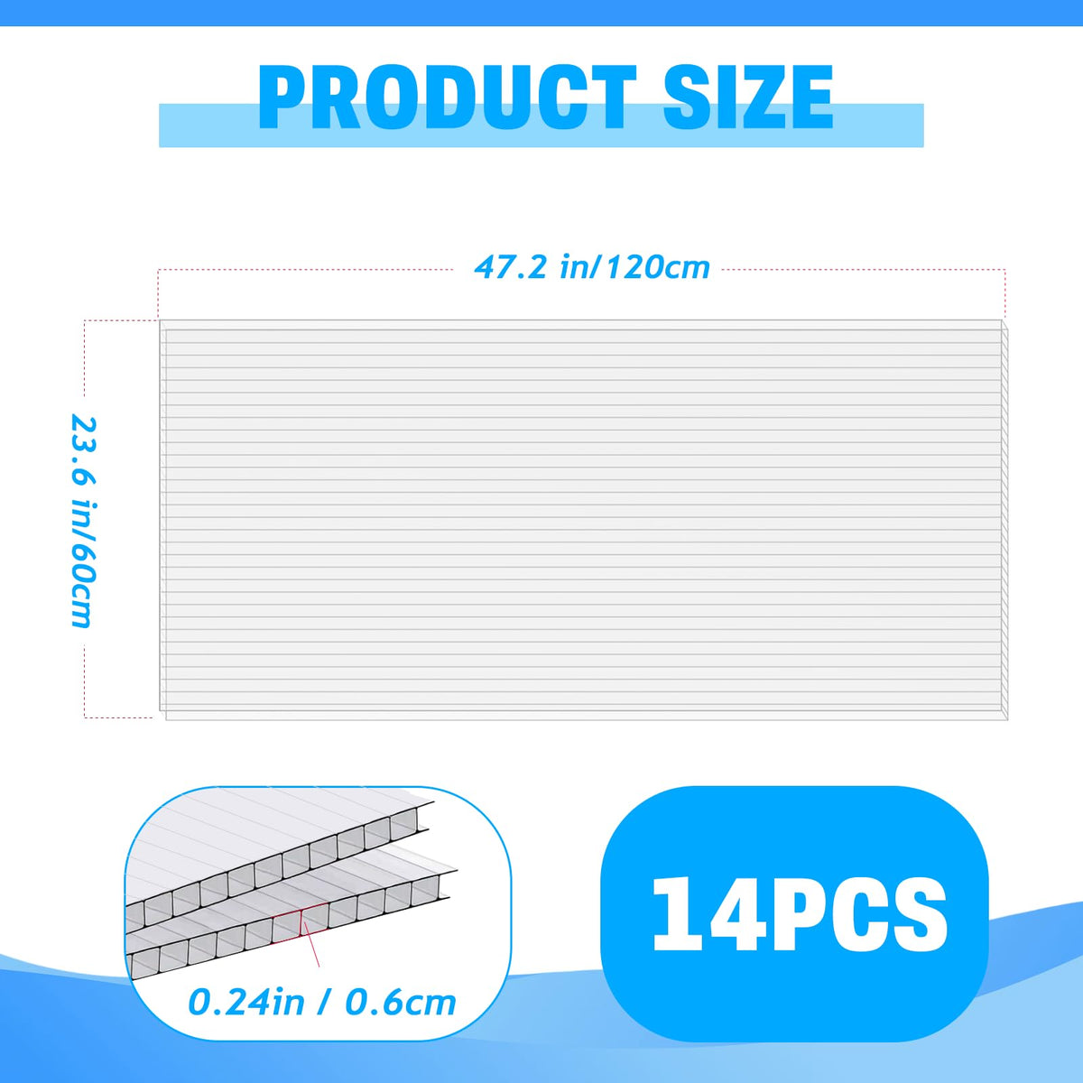 FAHKNS twin-wall polycarbonate panels shield plants with UV protection and clarity.