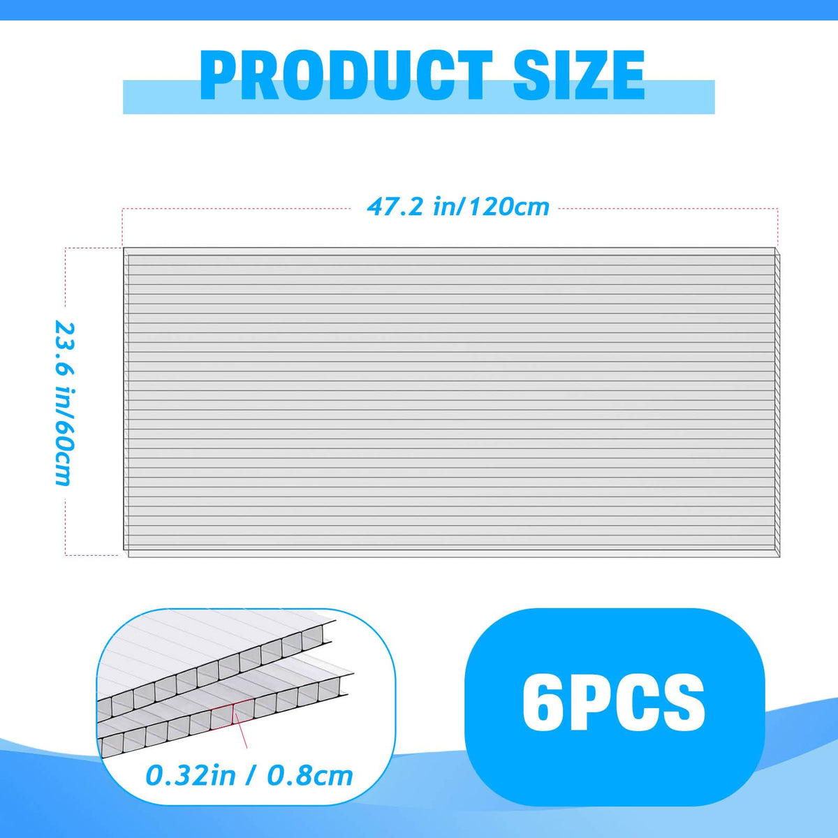 FAHKNS UV 80% light transmission supports vibrant plant growth in bright spaces