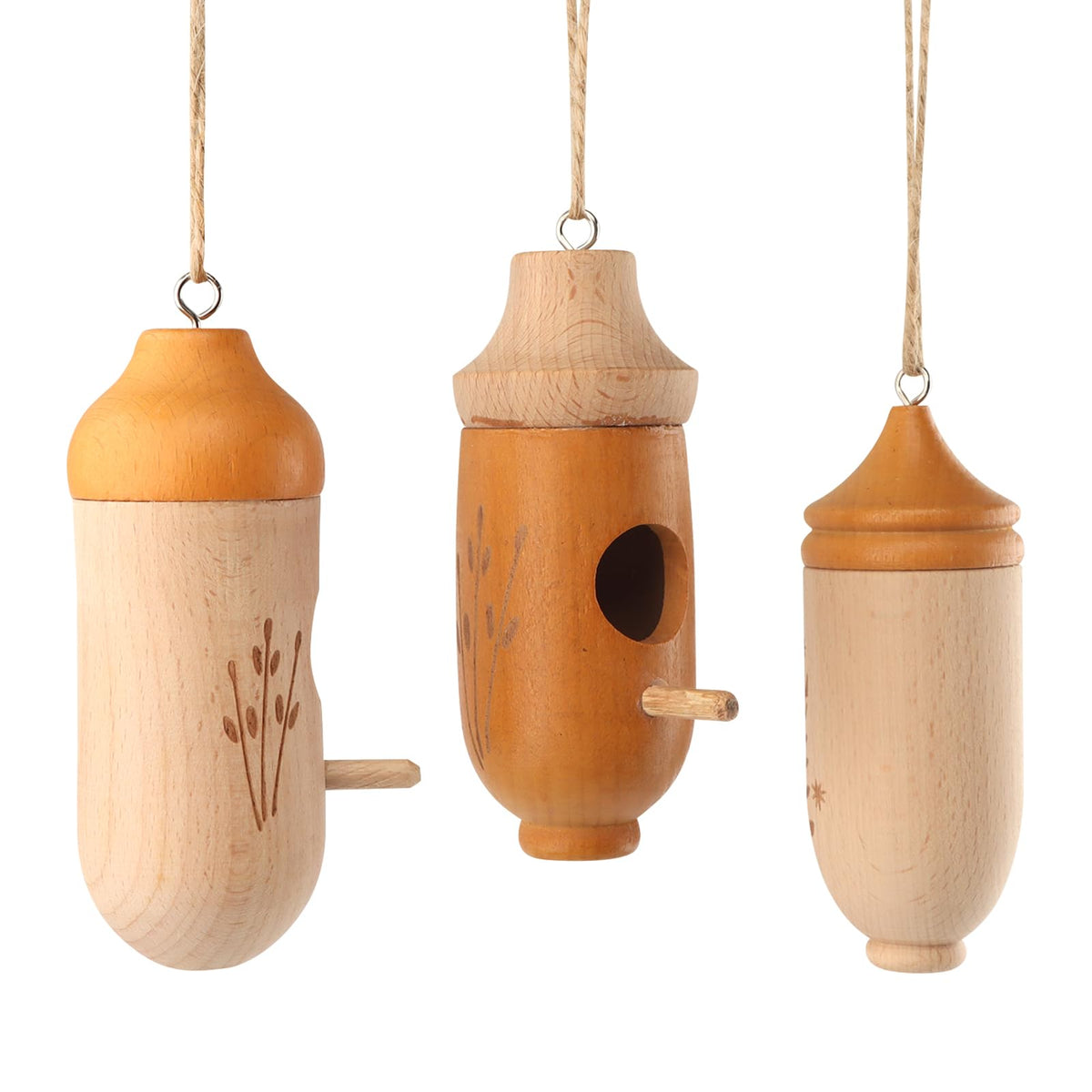 FaHuoJiuKa hummingbird house enhances backyard scenery inviting small birds.