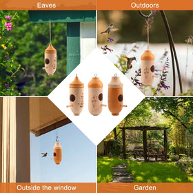 FaHuoJiuKa hummingbird house suited for indoor decor as a garden-inspired accent.