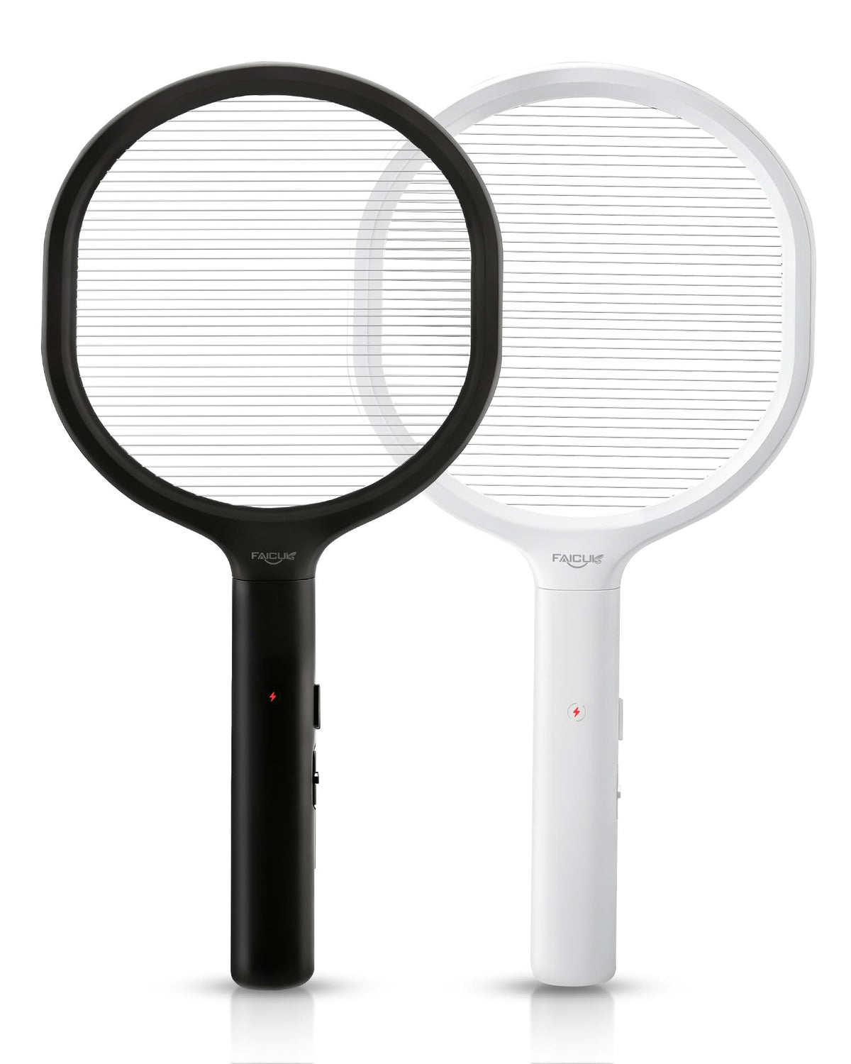 Faicuk single-layer grid electric fly swatter front view for efficient large-insect control