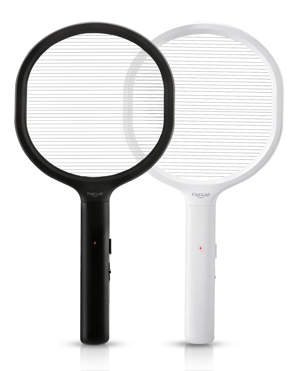 Faicuk single-layer grid electric fly swatter front view for efficient large-insect control