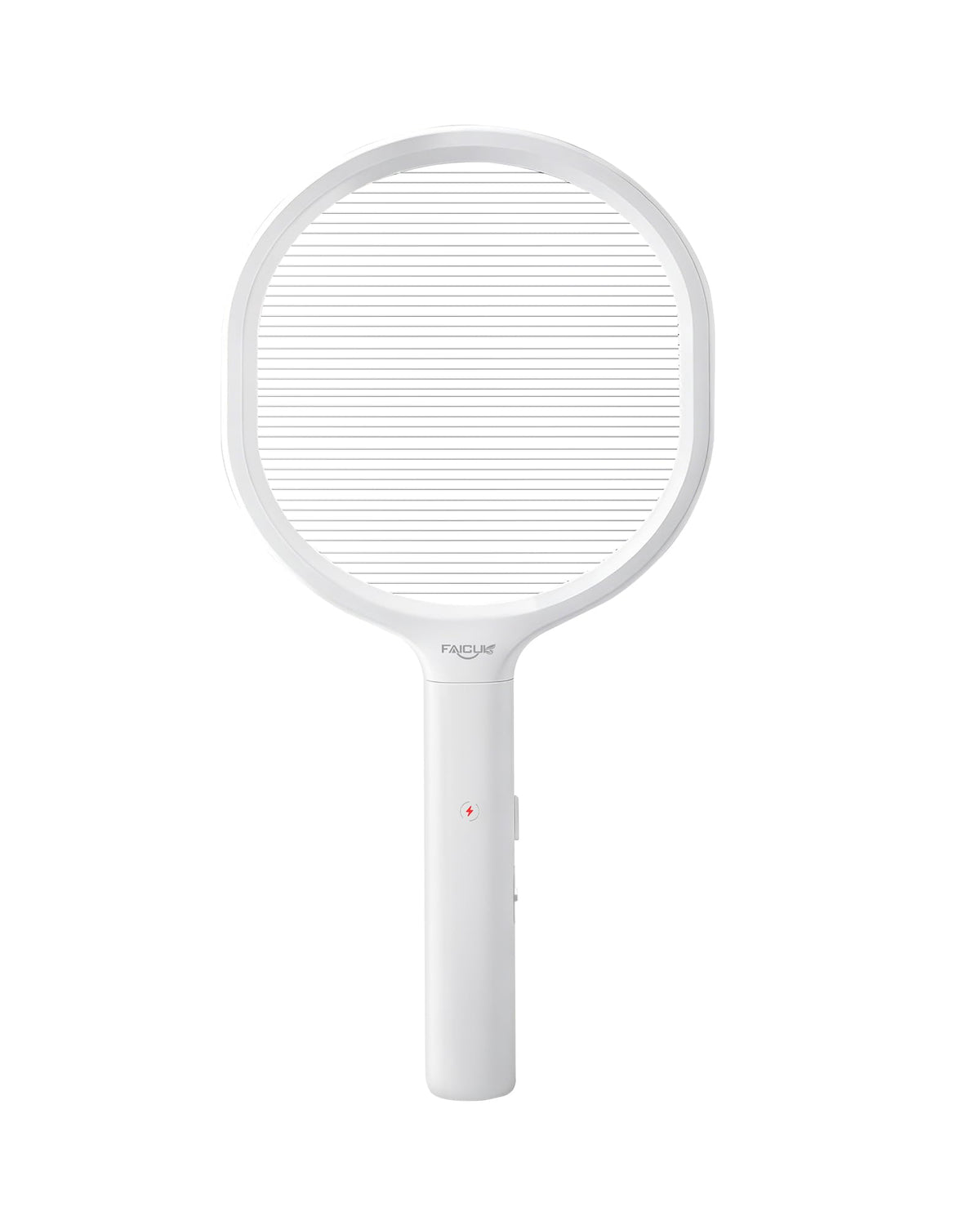Faicuk single-layer grid electric fly swatter front view for quick bug control.