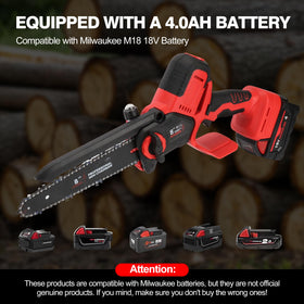 FaiMala Milwaukee M18 compatibility enables reuse of existing batteries.